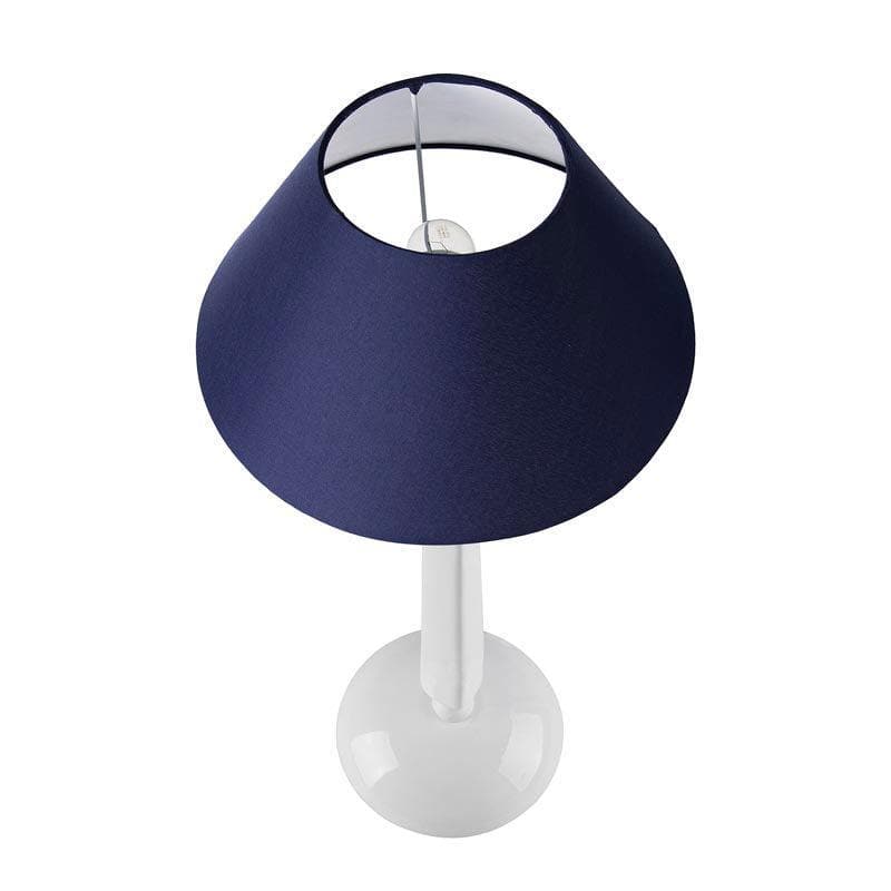 Marvel Luminary White Fabric Table Lamp - White,Blue media 3