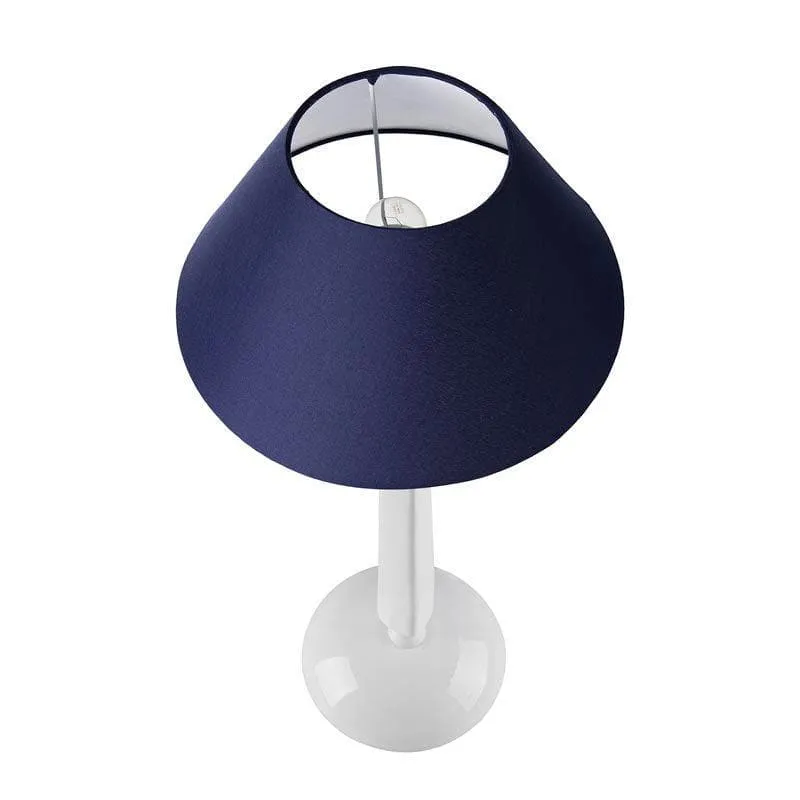 Marvel Luminary White Fabric Table Lamp - White,Blue media 3