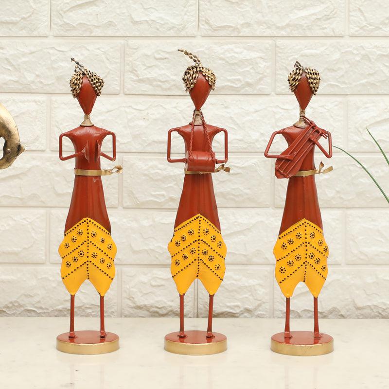 Soulful Serenade Metal Showpiece - Set Of Three