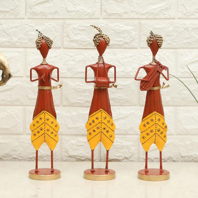 Soulful Serenade Metal Showpiece - Set Of Three media 1