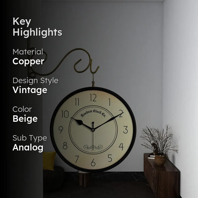 Pennwick Double Sided Wall Clock media 2