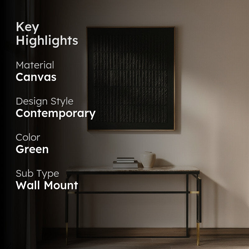 Linear Rhythm Textured Canvas Wall Art media 2