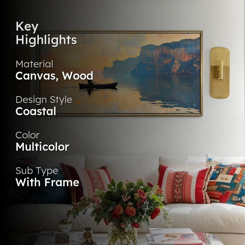 Dawnreach Canvas Wall Painting With Frame media 2