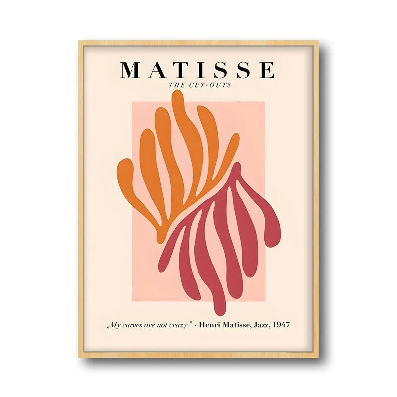Maeght Flora Canvas Wall Painting With Brown Frame media 3