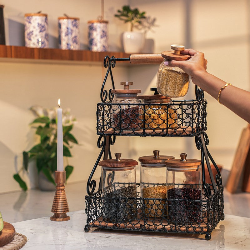 Two-Tier Metal Fruit Basket media 5