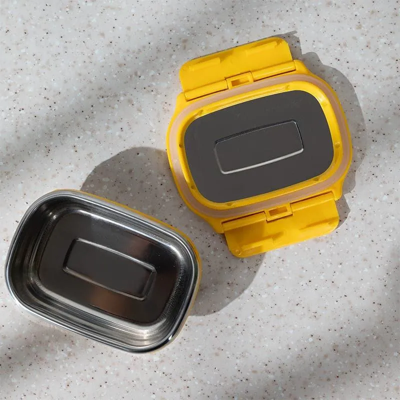Yum Lock Insulated Lunch Box (Yellow) - 150 mL media 5