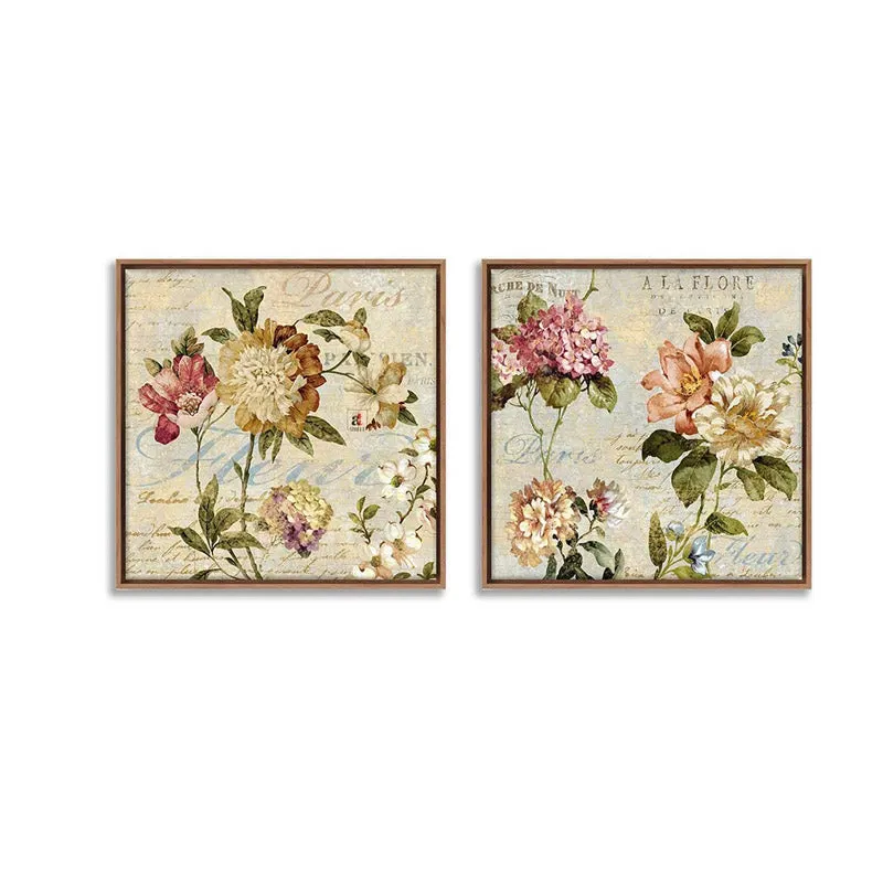 Gardner Floral Cotton Canvas Wall Art - Set Of Two media 4