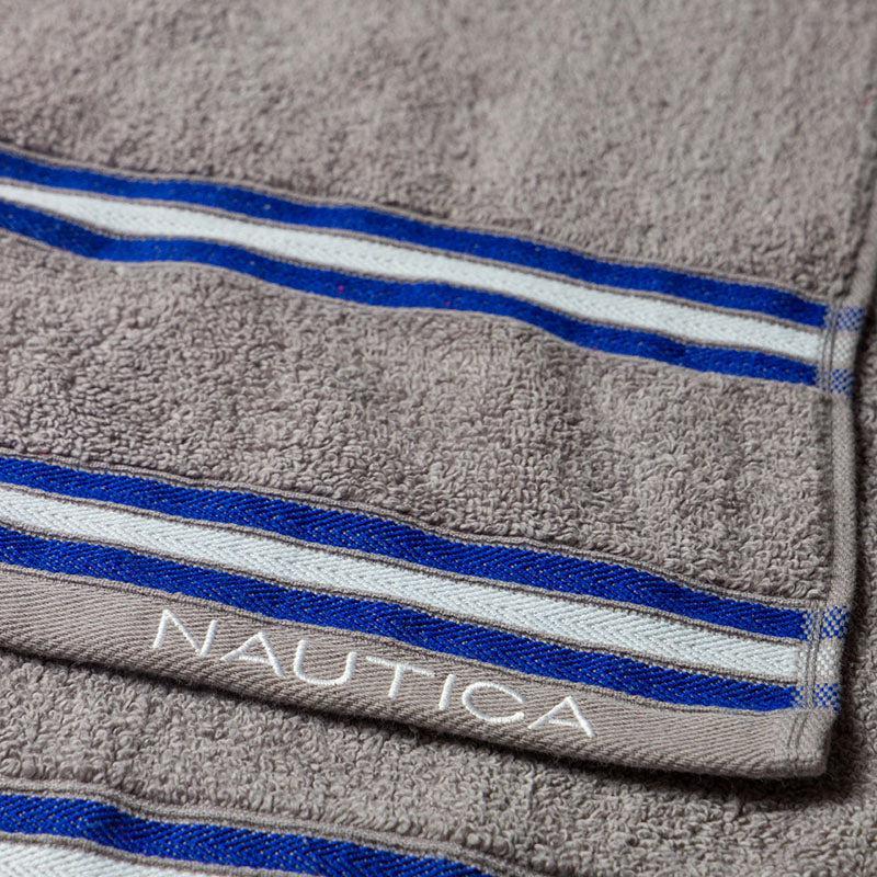 Nautica Dove Down Cotton Towel Set (Royal Blue & Coral) - Set Of Two media 7