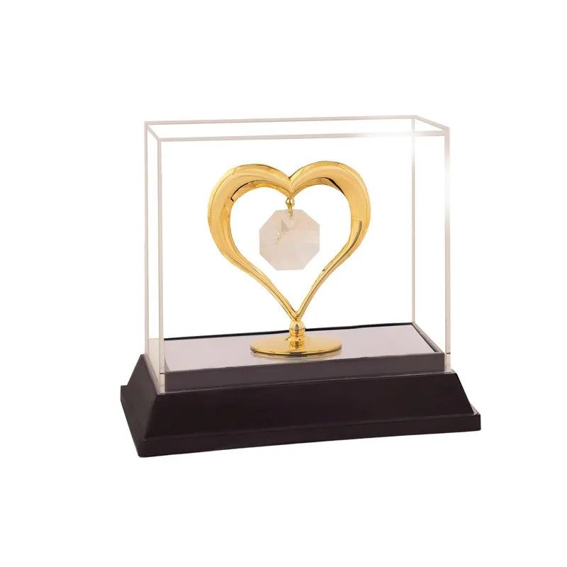 Regal Heart Accent 24K Gold Plated Mild Steel Showpiece media 4