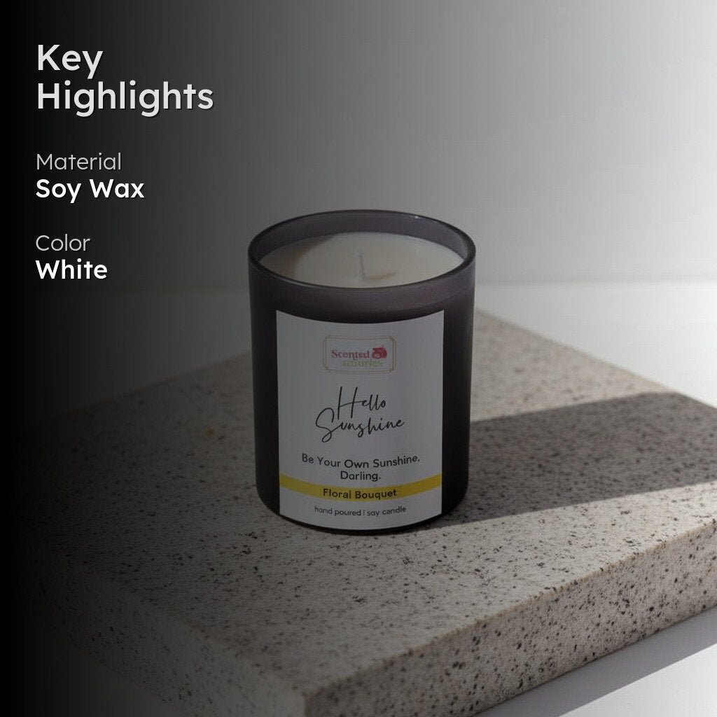 Hello Sunshine Scented Soy Wax Candle media 3