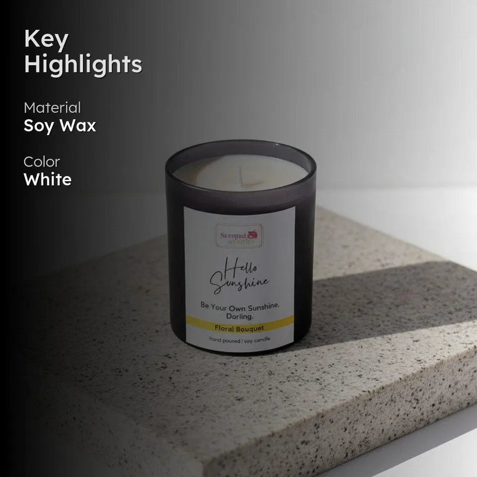 Hello Sunshine Scented Soy Wax Candle media 3