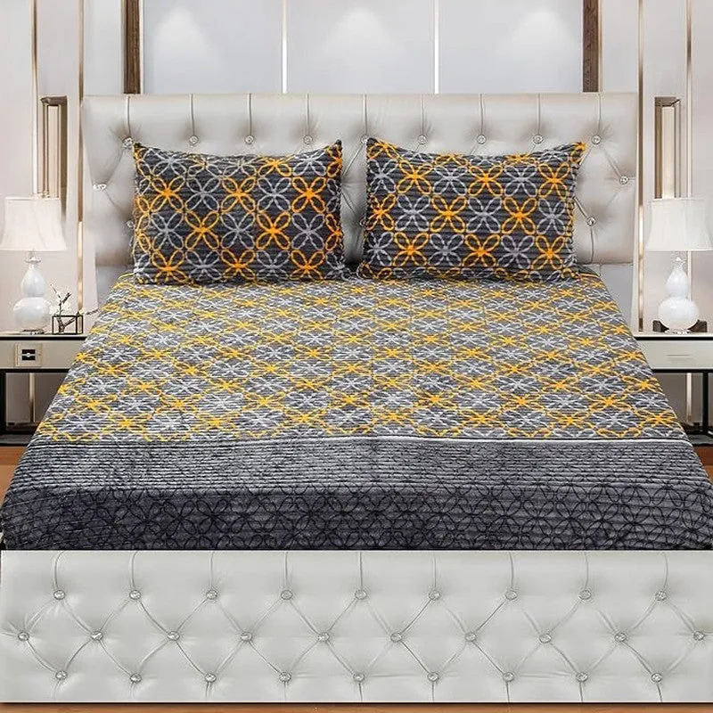 PureAura Cotton Flannel Bedsheet - 150 GSM media 1