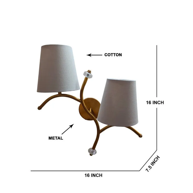 GlowStem Twin Cotton Wall Lamp - Grey media 8