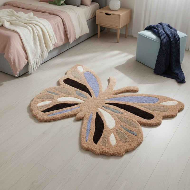 Blooming Wings Wool Carpet - 2 x 3 ft