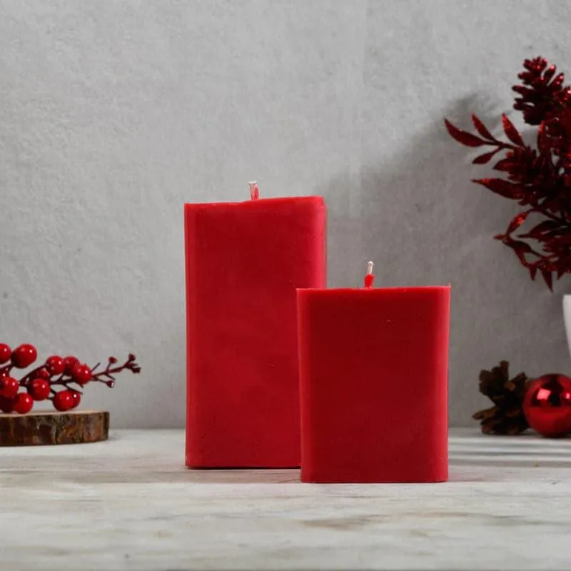 Love & Kindness- Combo Set of 2 Bergamot & Vanilla Scented Pillar Candles media 5