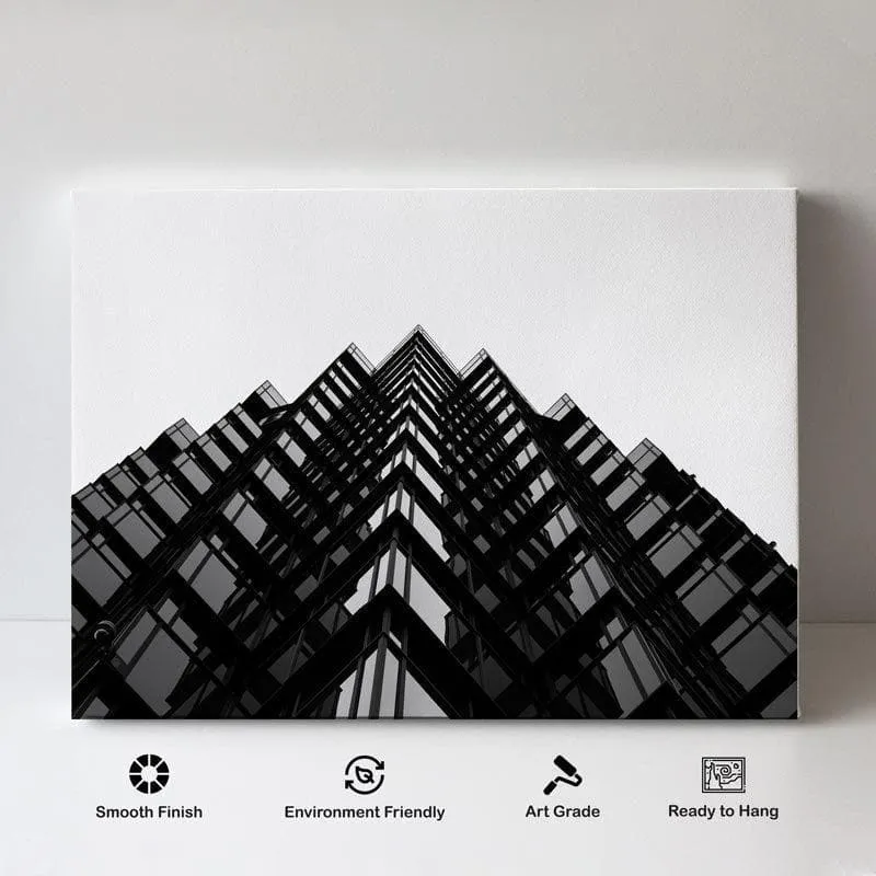 Edgy Skyscraper Canvas Wall Painting - Gallery Wrap media 4