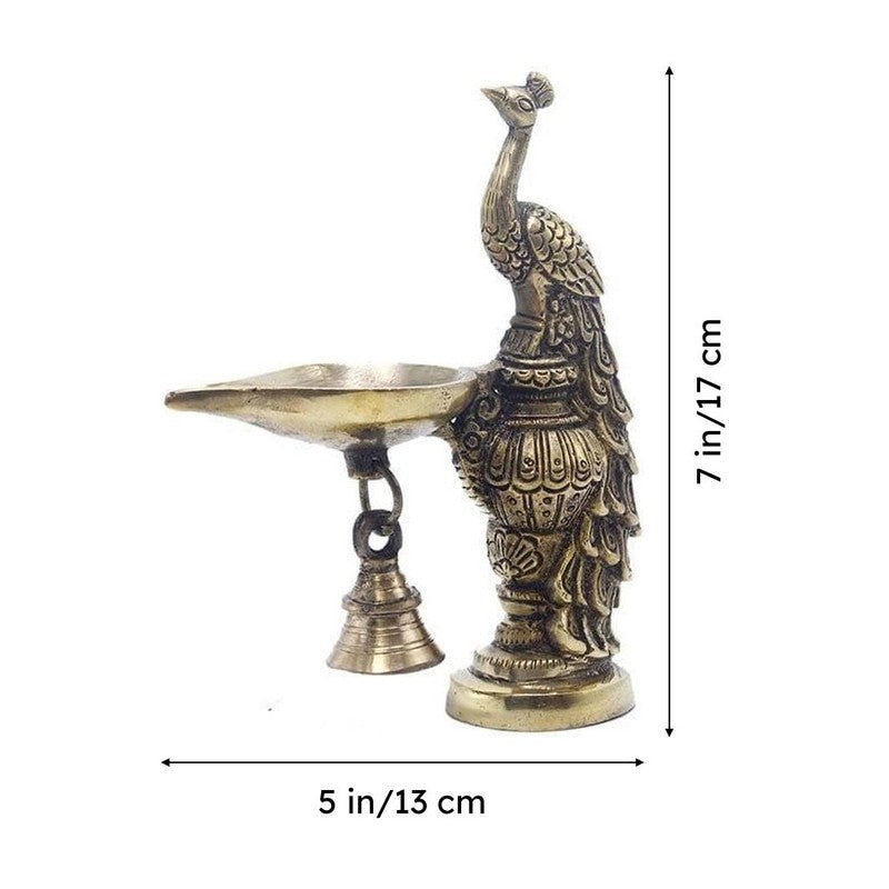 Graceful Peacock Diya media 6