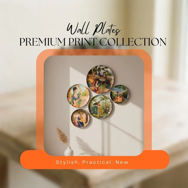 Royal Jharokha Wall Plates - Set of Five media 9