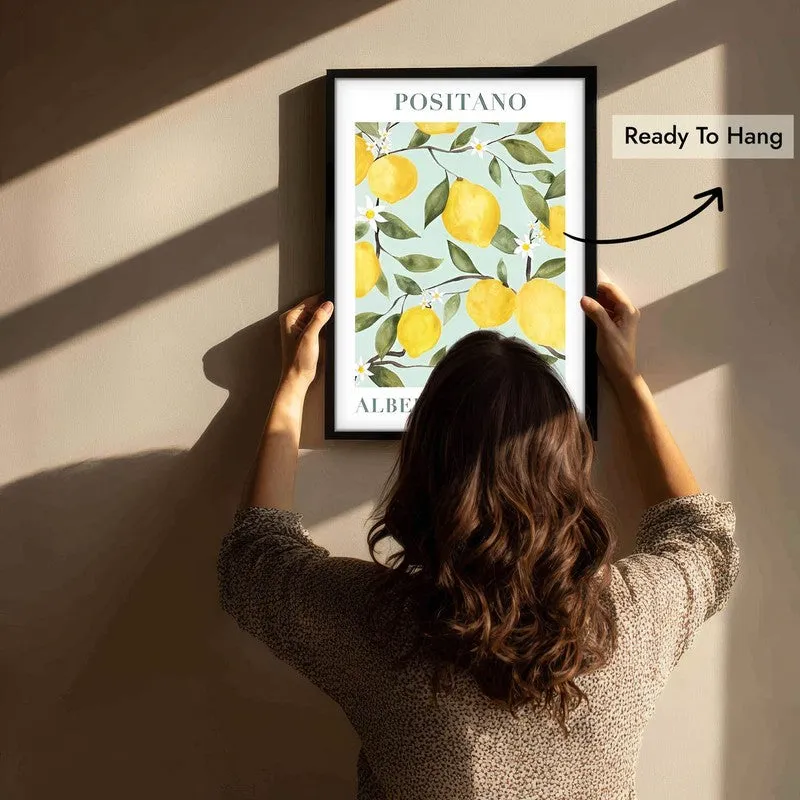 Citrus Zest Archival Canvas Wall Art - Black media 6
