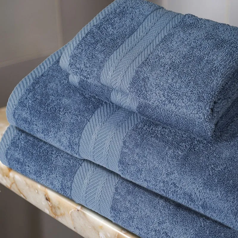 PlushAura Cotton Towel Sets (Navy) - Set of Four media 6