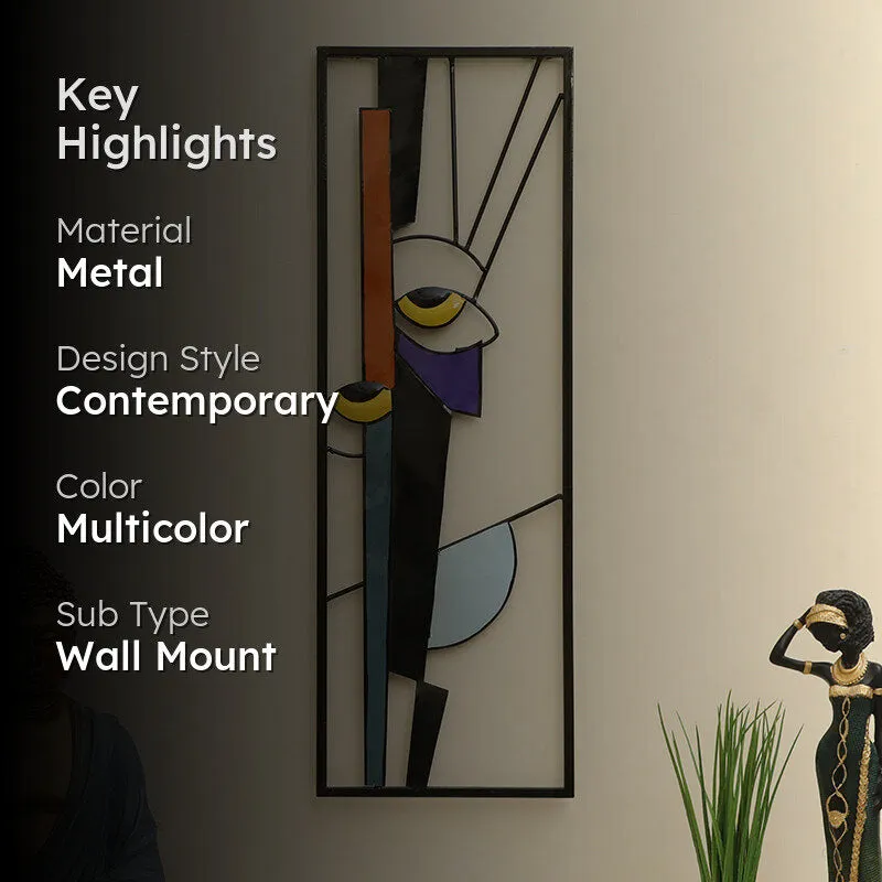 Lines Of Faces Metal Wall Accent media 2