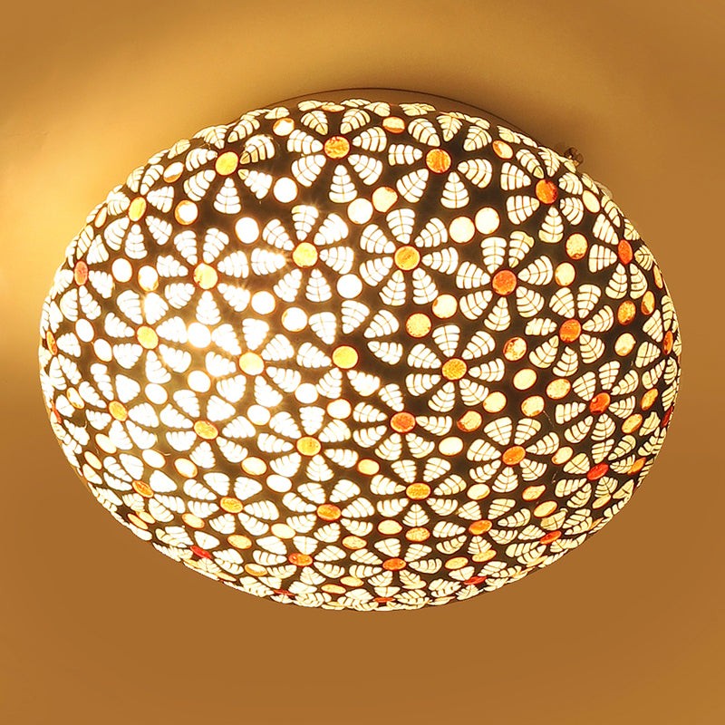 Nuvea II Flush Mount Glass Ceiling Lamp