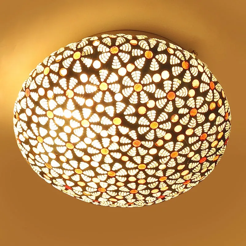 Nuvea II Flush Mount Glass Ceiling Lamp media 1