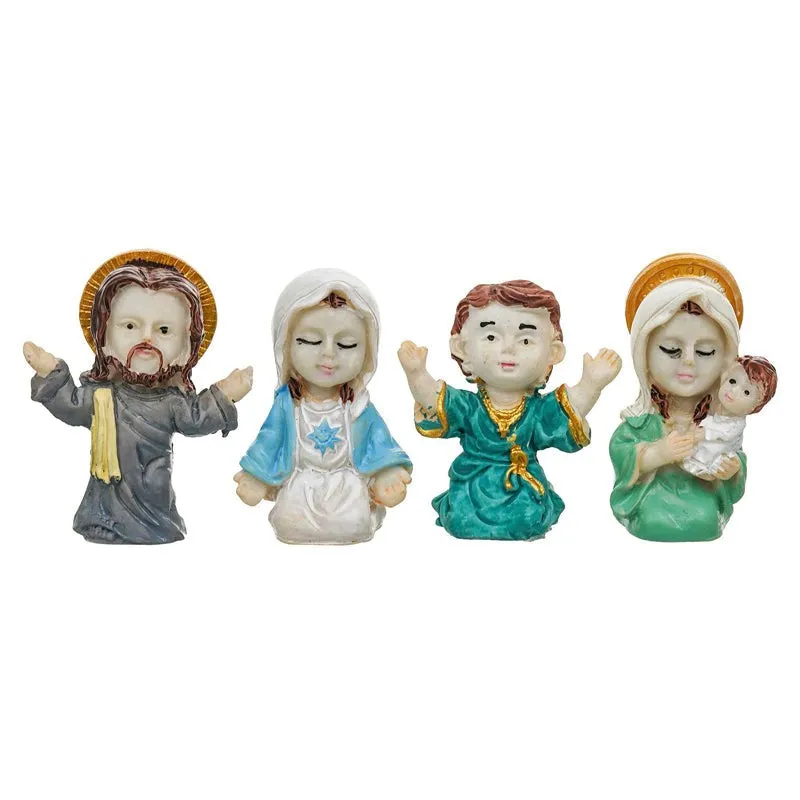 Silent Night Nativity Resin Figurine - Set Of Four media 4