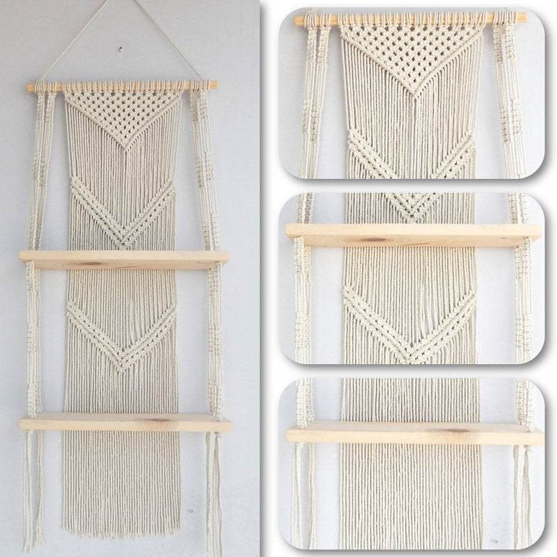 Aubri Macrame Wall Shelf media 4