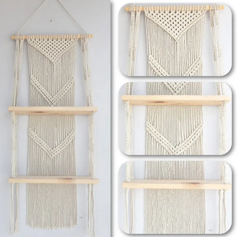 Aubri Macrame Wall Shelf media 4