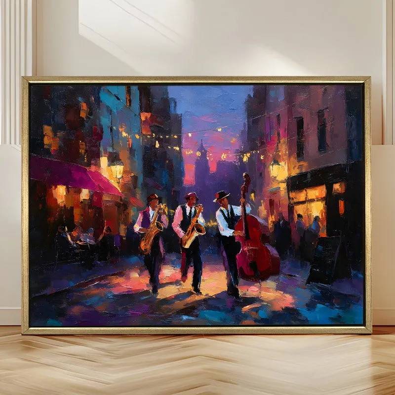 Citylight Harmony Canvas Wall Painting With Frame media 4