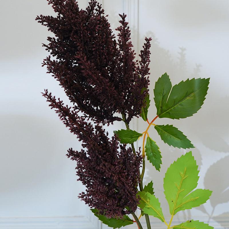 Faux Millet Grass Flower Stick (Dark Brown) - 33 CM media 4