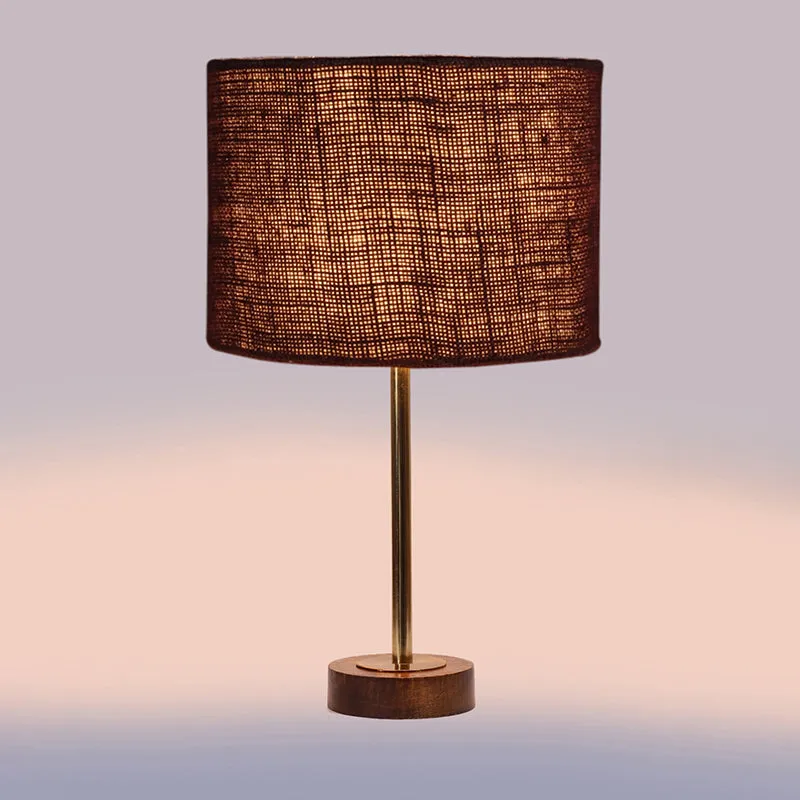 Sienna I Rodin Wooden Table Lamp - Brown,Gold media 5