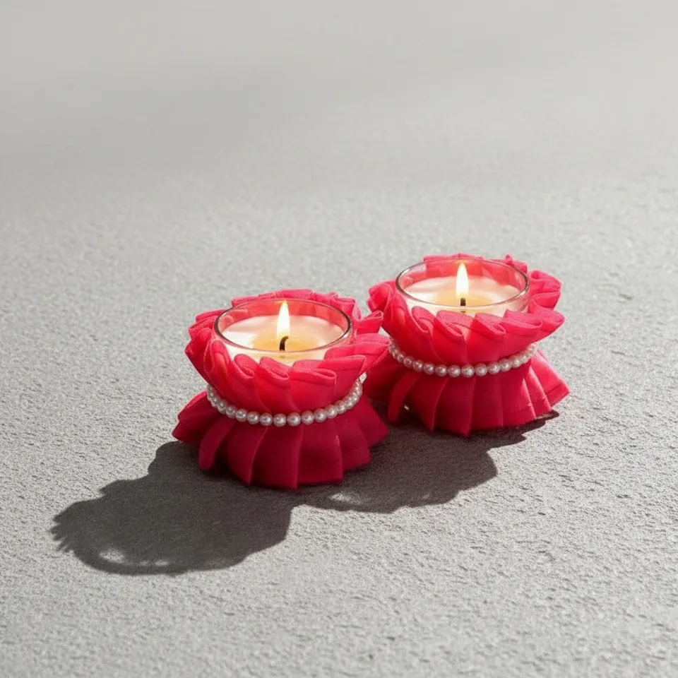 Rose Water - Set of 2 Scented Votive Candles media 1