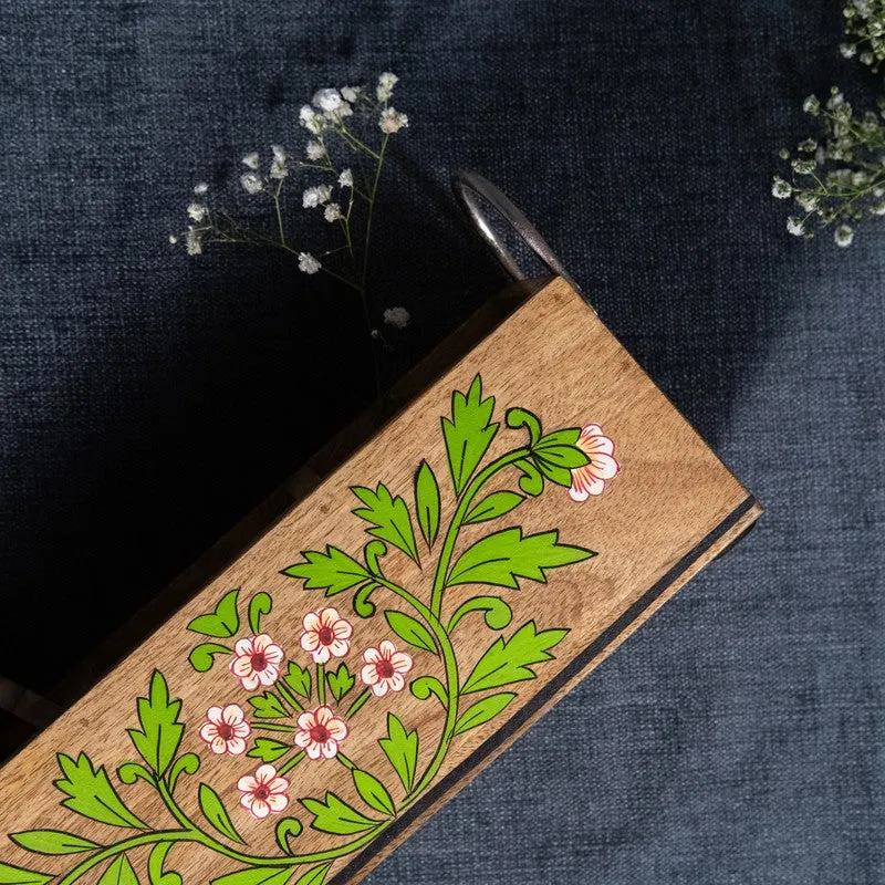 Florentia Floral Wooden Cutlery Stand media 7