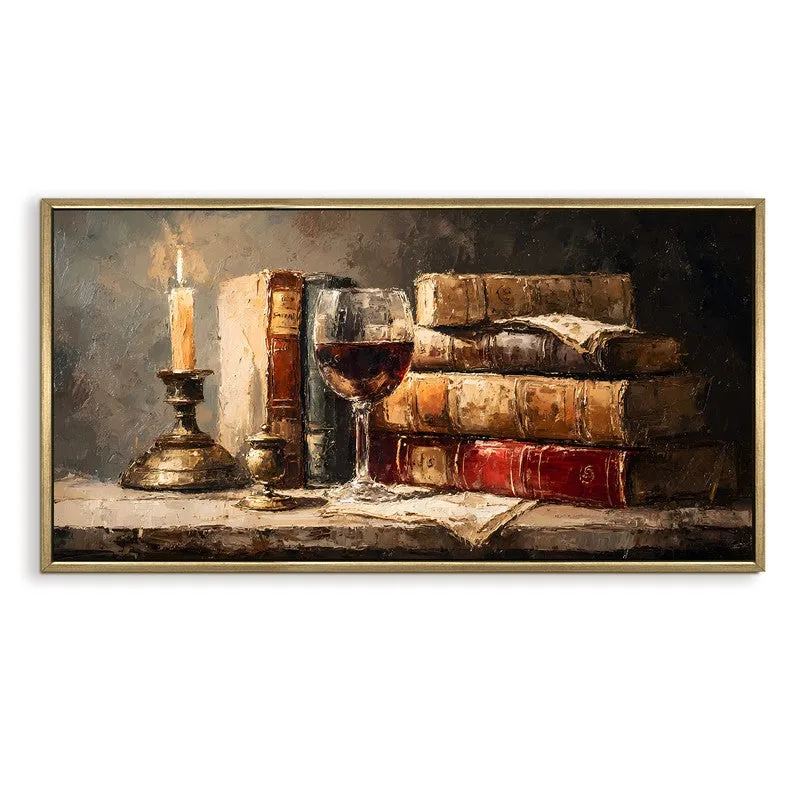 Flameveil Canvas Wall Painting With Frame media 3