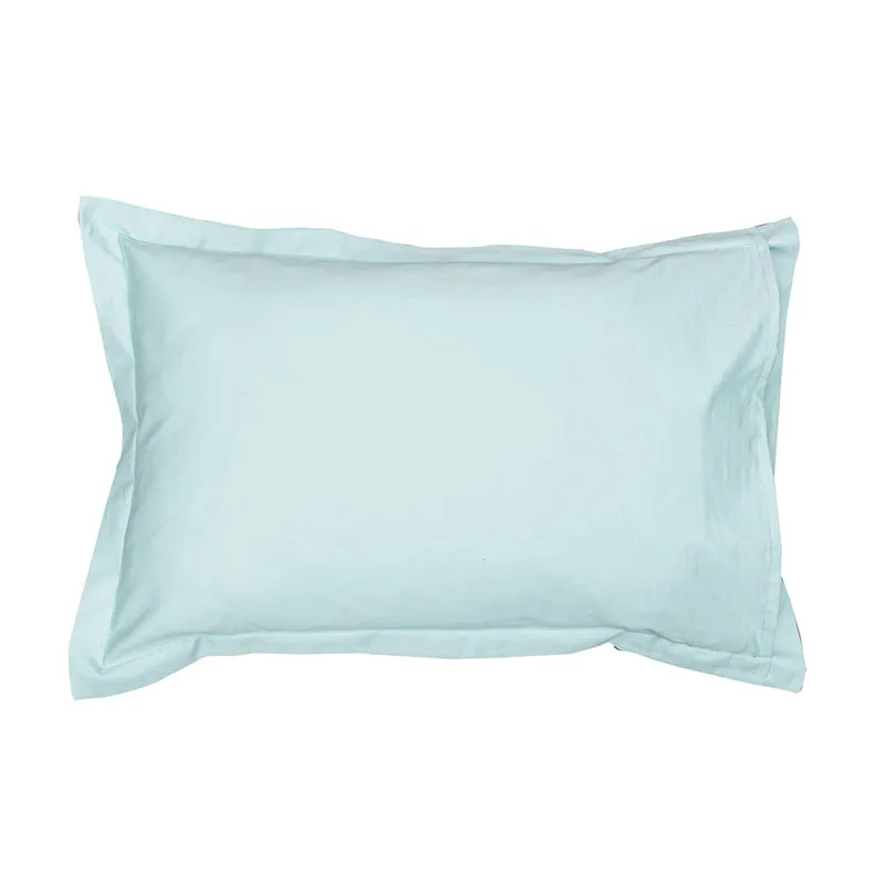 Blanqa Solid Cotton Bedsheet (Light Blue) - 400 TC media 4