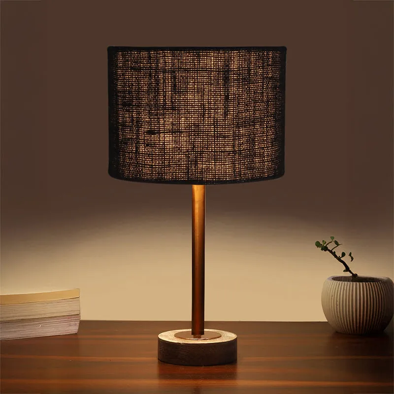 Sienna I Rodin Wooden Table Lamp - Black,Copper,White media 1