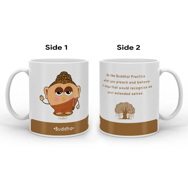 Whimsy Cute Buddha Ceramic Coffee Mug - 300 mL media 3