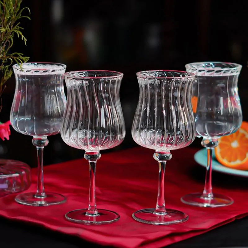 Emerald Green Goblet Glass(230 mL ) - Set Of Four media 1