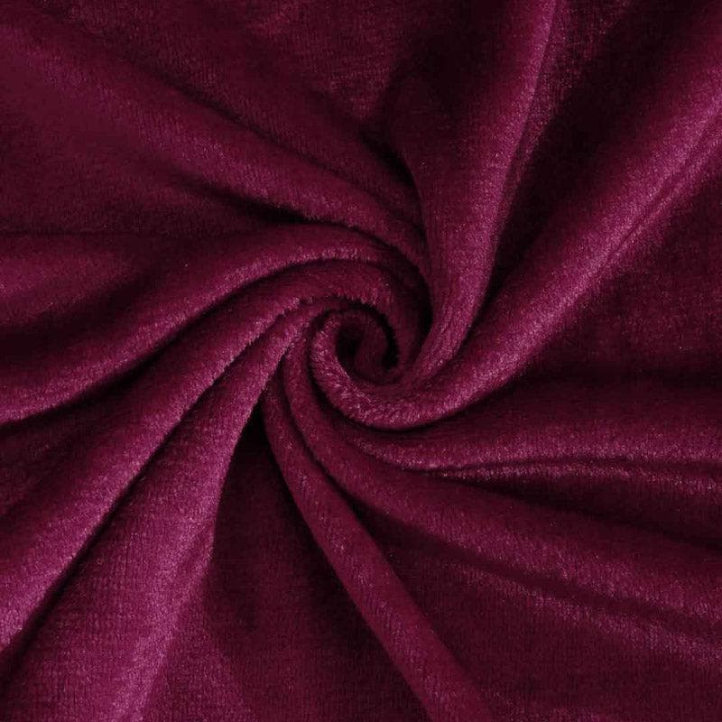 Pristine Charm Warm Woollen Bedsheet (Maroon) - 150 GSM media 5