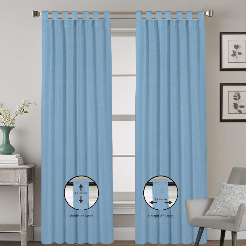 Esme Triple Pinch Pleat Short Width Curtain - Sky Blue media 3