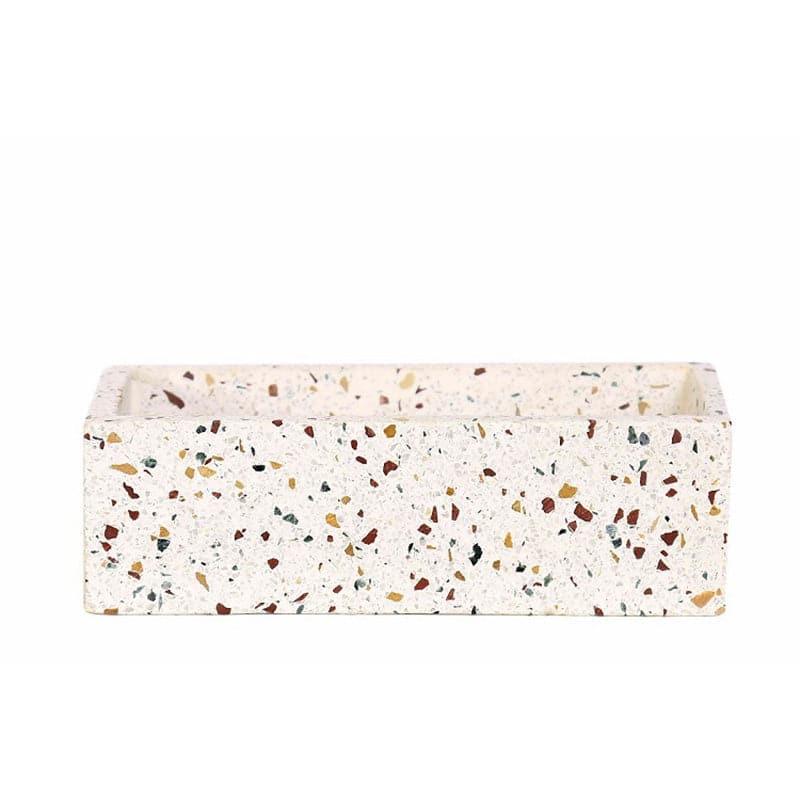 Rectangle Terrazzo Hand Crafted Marble Planter media 4