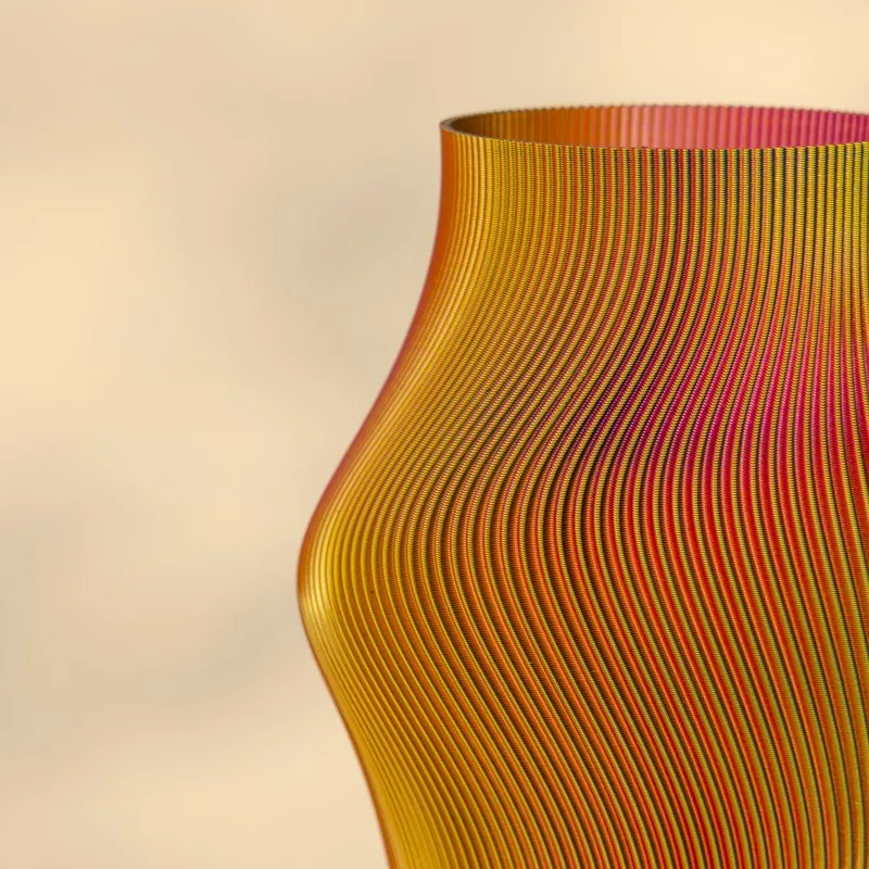 Fig Living Muse Vase RY (3d Printed) - Two Piece Set media 10