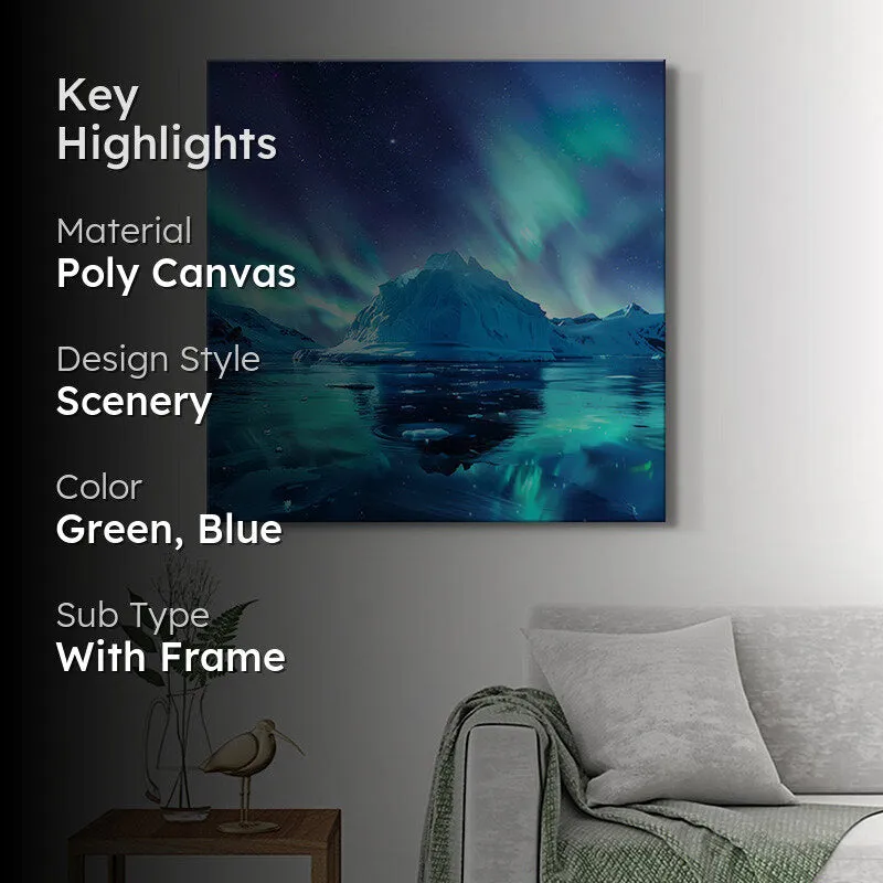Icy Berg Aurora Wall Painting media 2