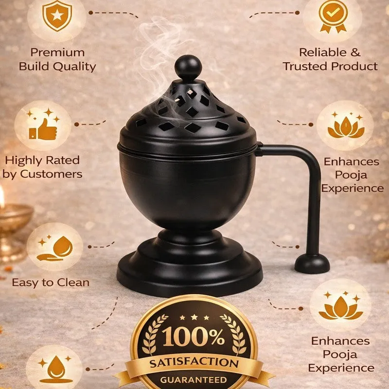 Prarthana Aroma Incense Holder - Black media 5