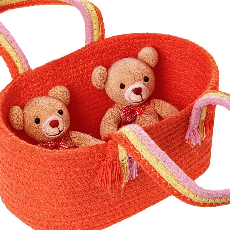 Tidy Twist Cotton Storage Basket Orange media 4