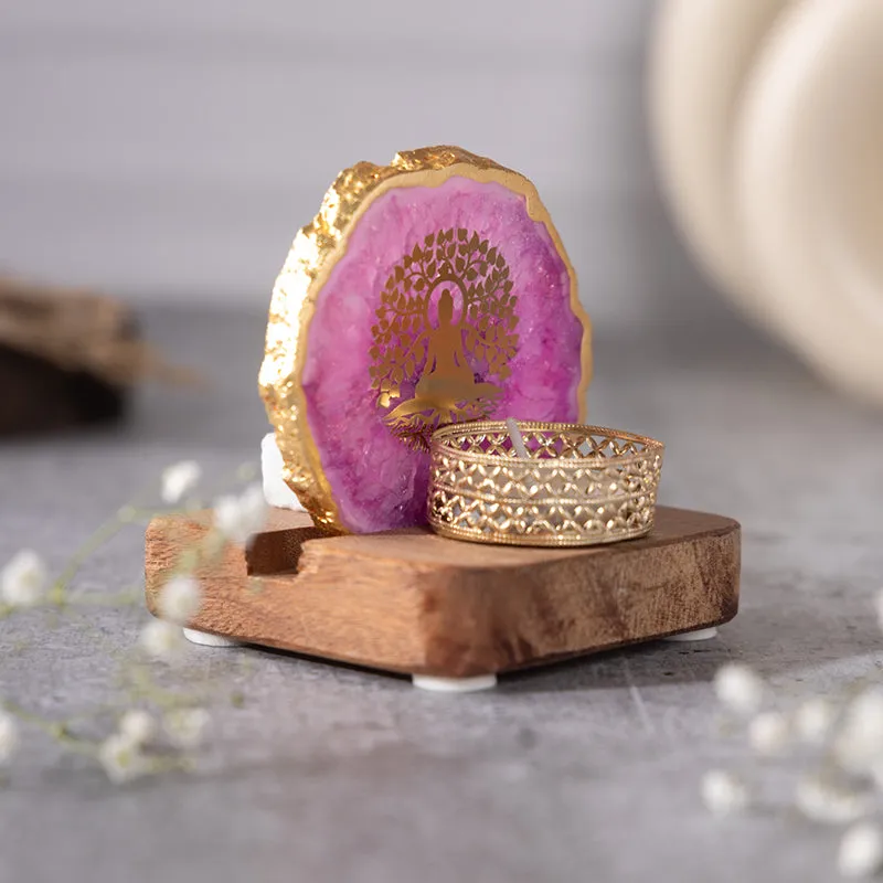 Life Tree Tea Light Holder - Purple media 1