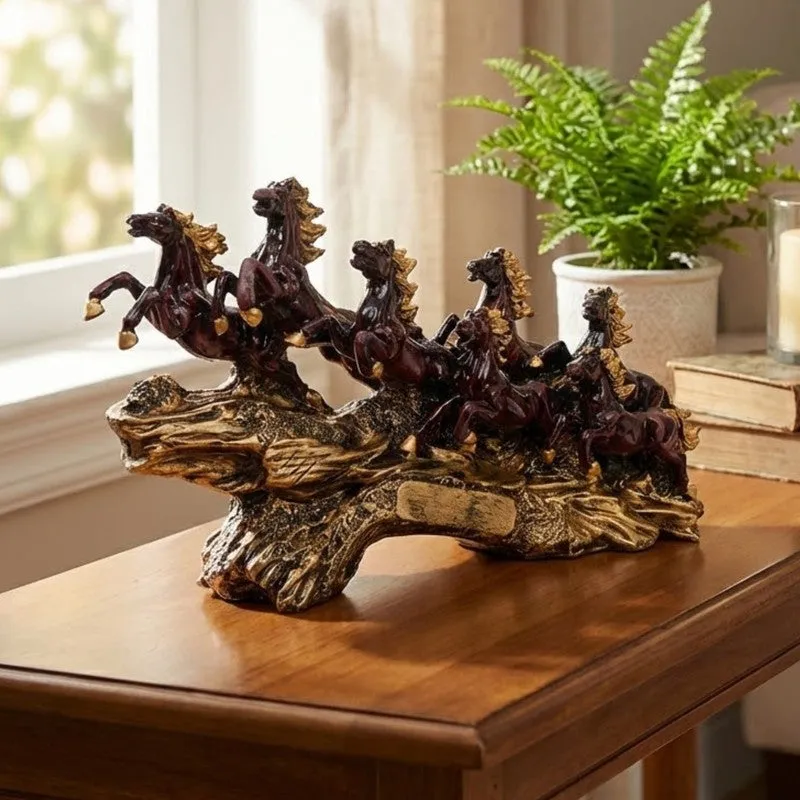Wild Horse Driftwood Resin Showpiece media 3