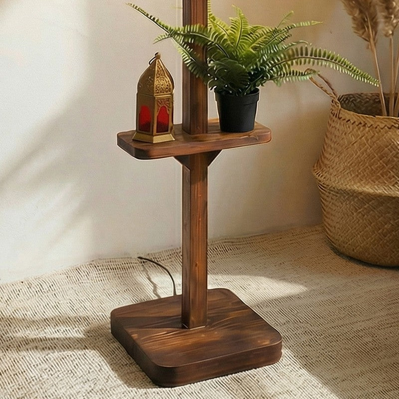 Jovana Shelf Wooden Floor Lamp media 5